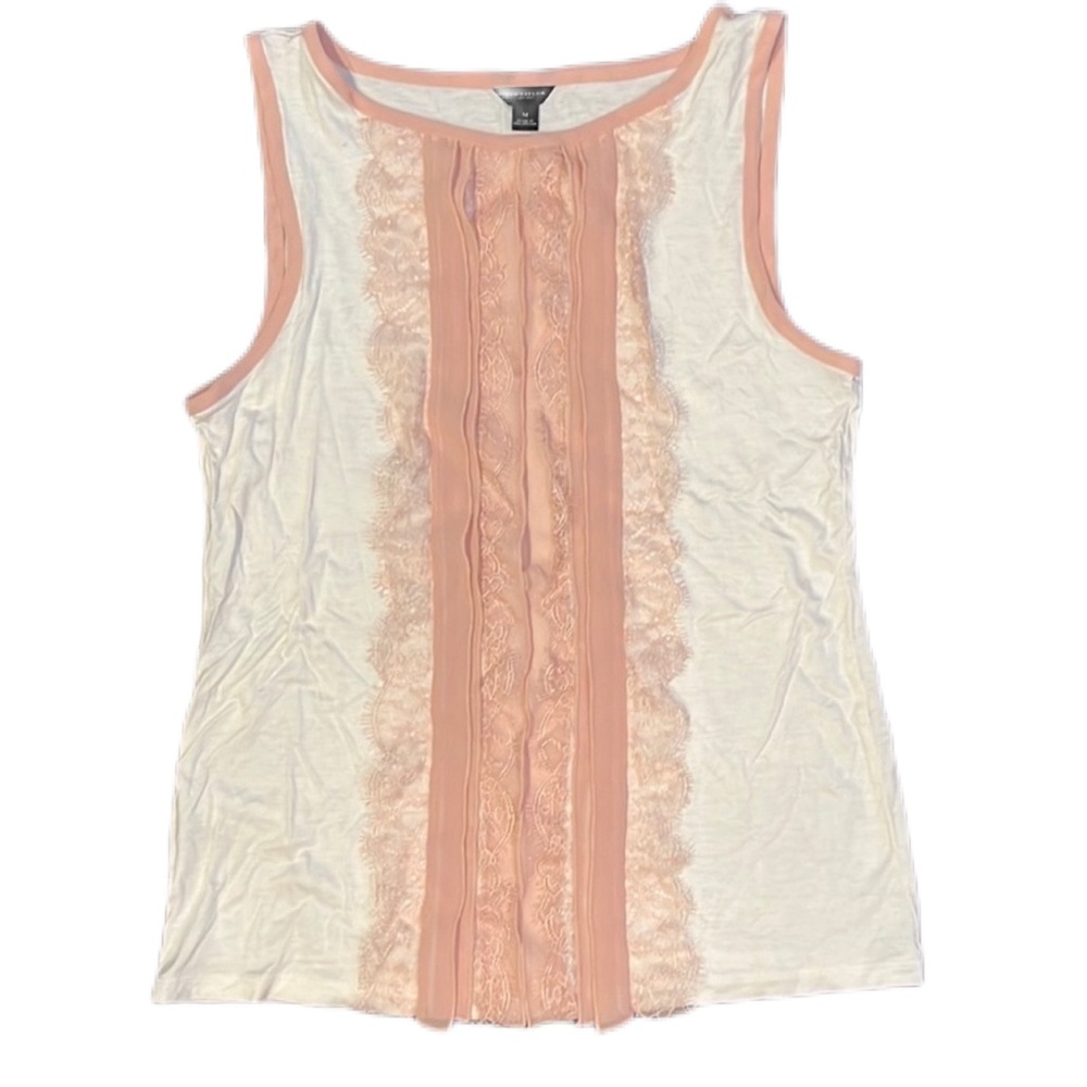 Ann Taylor Lace Embellished Tank Top